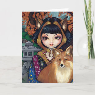 Tarjeta de felicitación de "Kitsune"
