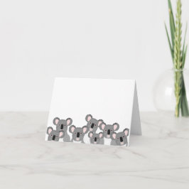 Tarjeta de felicitación de Koalas