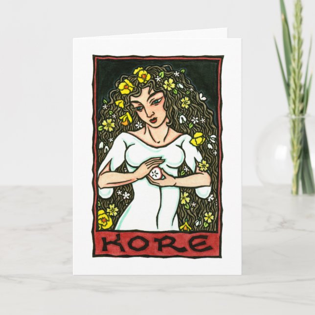 Tarjeta de felicitación de Kore (Anverso)