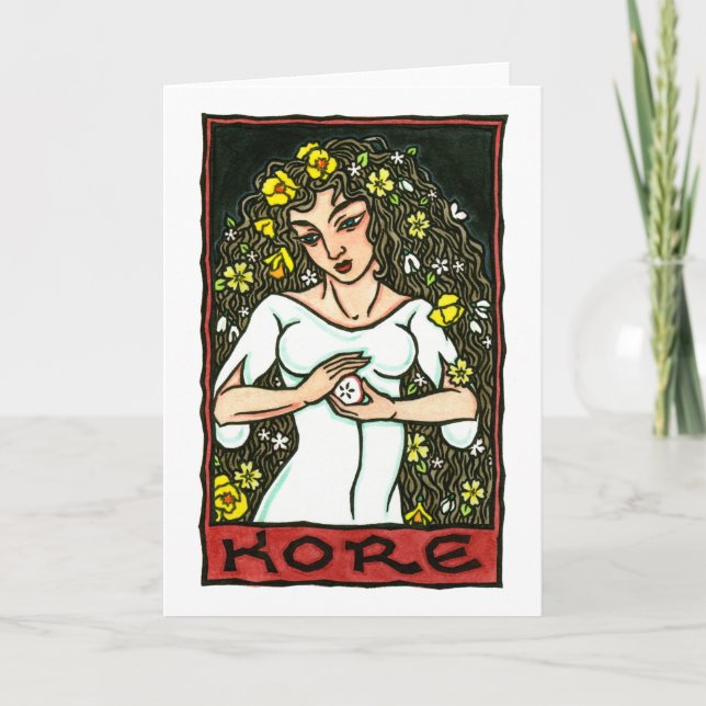 Tarjeta de felicitación de Kore (Anverso)
