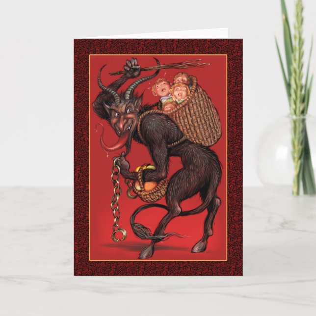 Tarjeta de felicitación de Krampus (Anverso)