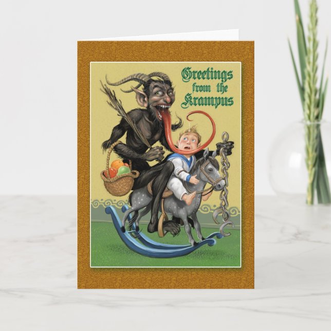Tarjeta de felicitación de Krampus (Anverso)