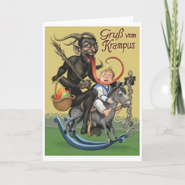 Tarjeta de felicitación de Krampus (Anverso)
