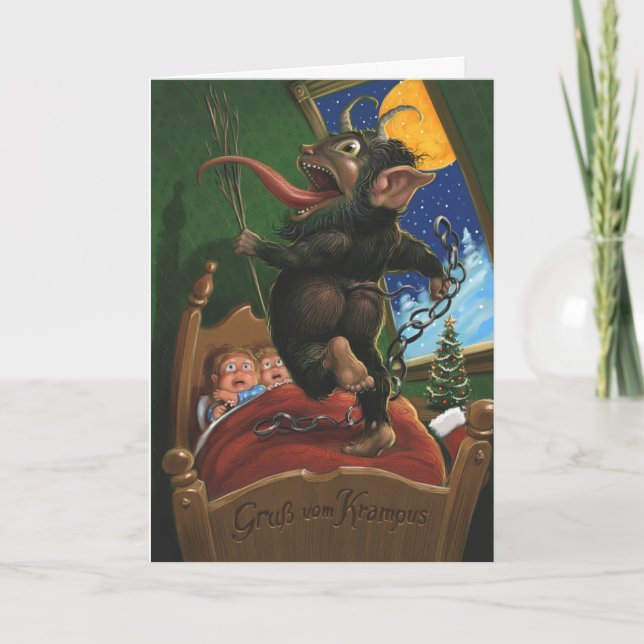 Tarjeta de felicitación de Krampus (Anverso)