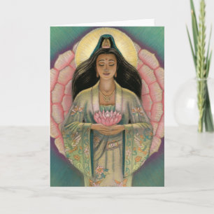 Tarjeta de felicitación de Kuan Yin "del corazón