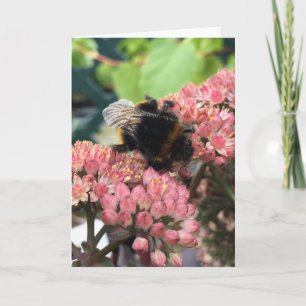 Tarjeta de felicitación de la abeja