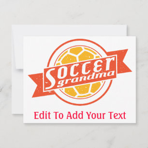 Tarjeta de felicitación de la abuela del fútbol
