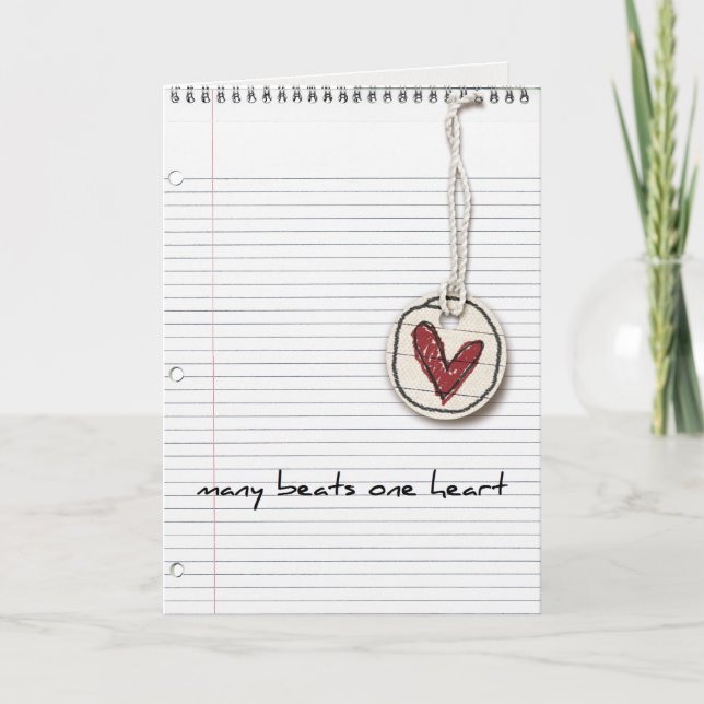 tarjeta de felicitación de la adopción (Anverso)