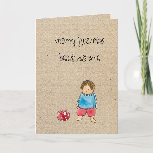 tarjeta de felicitación de la adopción (Anverso)