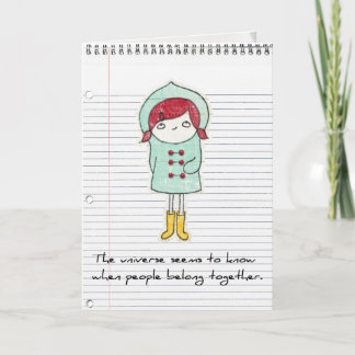 tarjeta de felicitación de la adopción