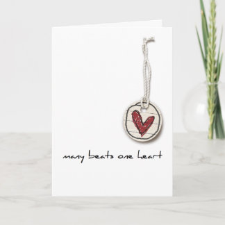 tarjeta de felicitación de la adopción