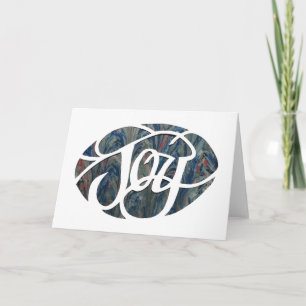 Tarjeta de felicitación de la alegría