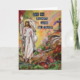 Tarjeta de felicitación de la alegría de Pascua