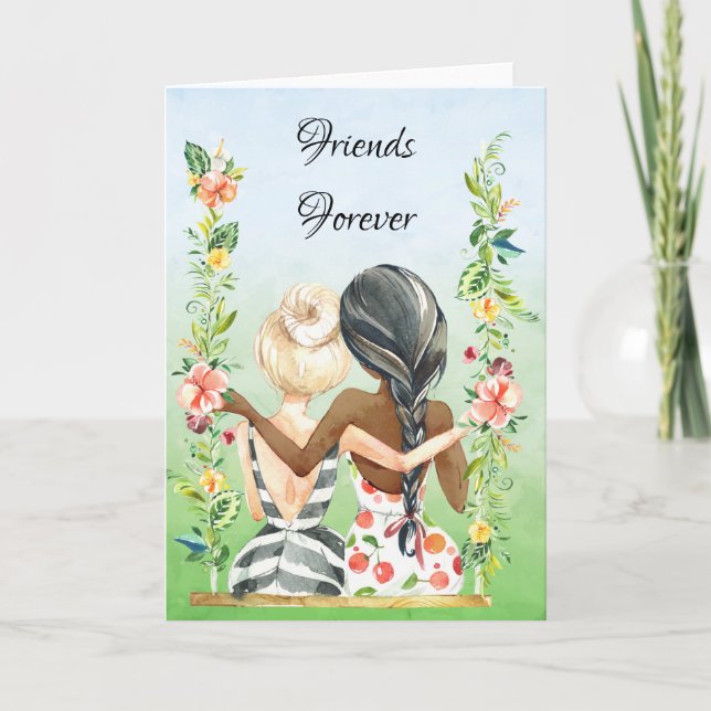 Tarjeta de felicitación de la amistad (Anverso)