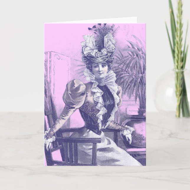 Tarjeta de felicitación de la antigua placa de mod (Anverso)