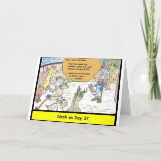 Tarjeta de felicitación de la arca de Noah'a