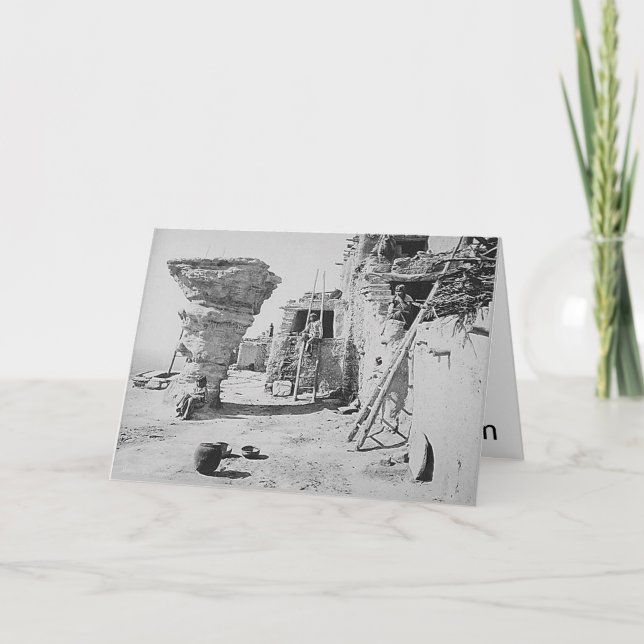 Tarjeta de felicitación de la ayuda del Hopi (Anverso)