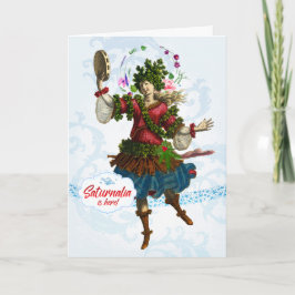 Tarjeta de felicitación de la bacante del