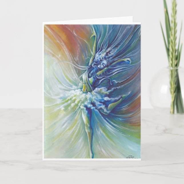 Tarjeta de felicitación de la bailarina (Anverso)