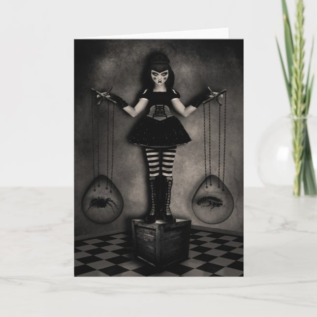 Tarjeta de felicitación de la balanza de la (Anverso)