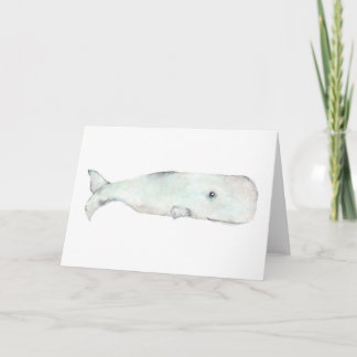 Tarjeta de felicitación de la ballena