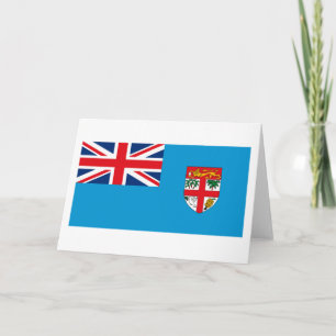 Tarjeta de felicitación de la bandera de Fiji