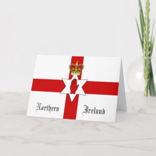 Tarjeta de felicitación de la bandera de Irlanda d