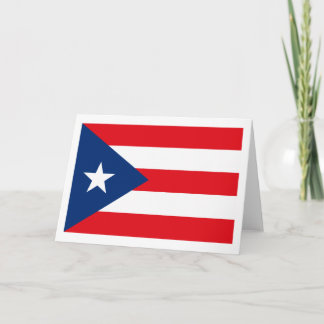 Tarjeta de felicitación de la bandera de Puerto