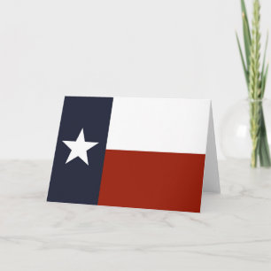 Tarjeta de felicitación de la bandera de Tejas