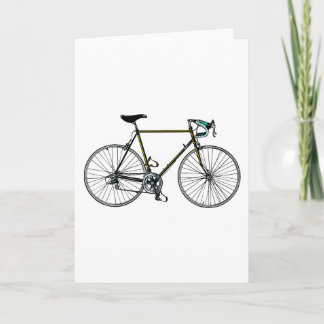 Tarjeta de felicitación de la bicicleta