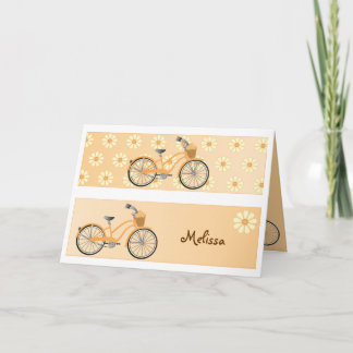 Tarjeta de felicitación de la bicicleta de la