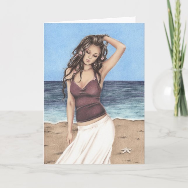 Tarjeta de felicitación de la brisa de la (Anverso)