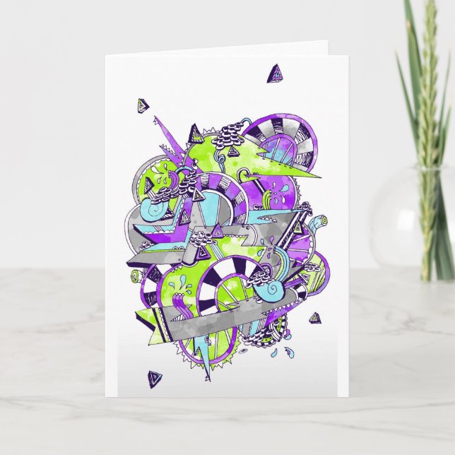 Tarjeta de felicitación de la cacería de tiburones (Anverso)