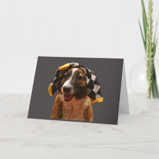 Tarjeta de felicitación de la Calcetín-Cabeza de