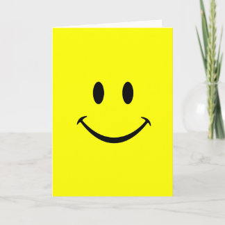 tarjeta de felicitación de la cara