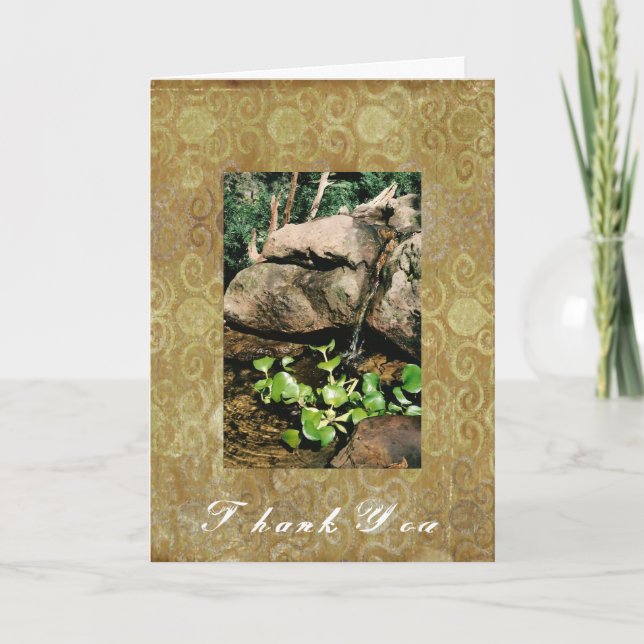 Tarjeta de felicitación de la cascada de Woodland (Anverso)