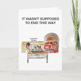 Tarjeta de felicitación de la cena de navidad