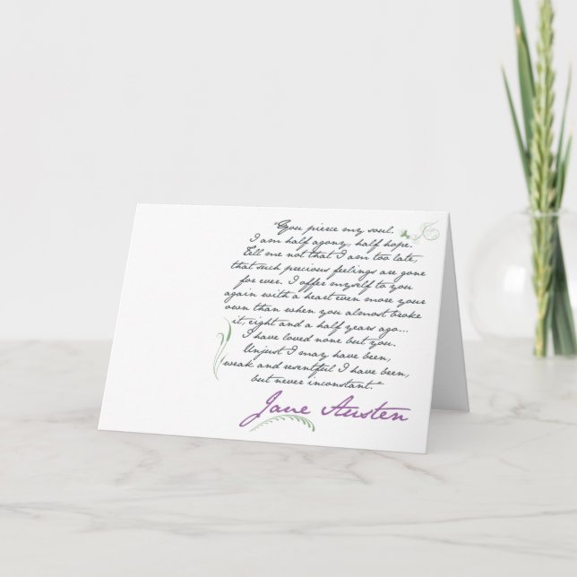 Tarjeta de felicitación de la cita #1 de la (Anverso)
