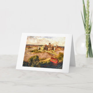 Tarjeta de felicitación de la ciudad de Pittsburgh