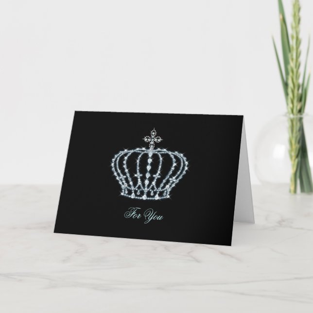 Tarjeta de felicitación de la Corona de Diamantes  (Anverso)