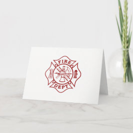 Tarjeta de felicitación de la cruz maltesa del