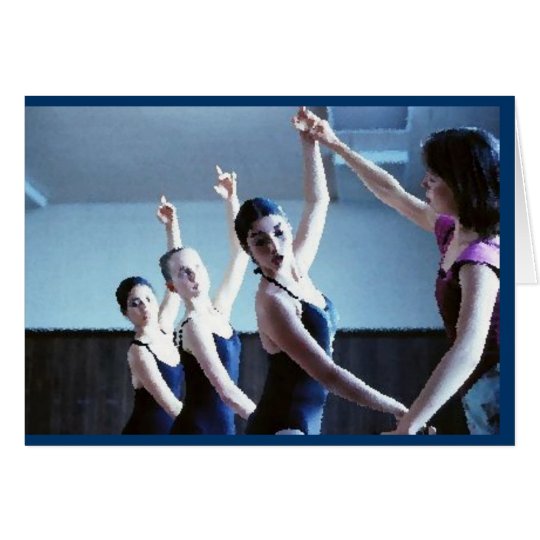 Tarjeta de felicitación de la danza