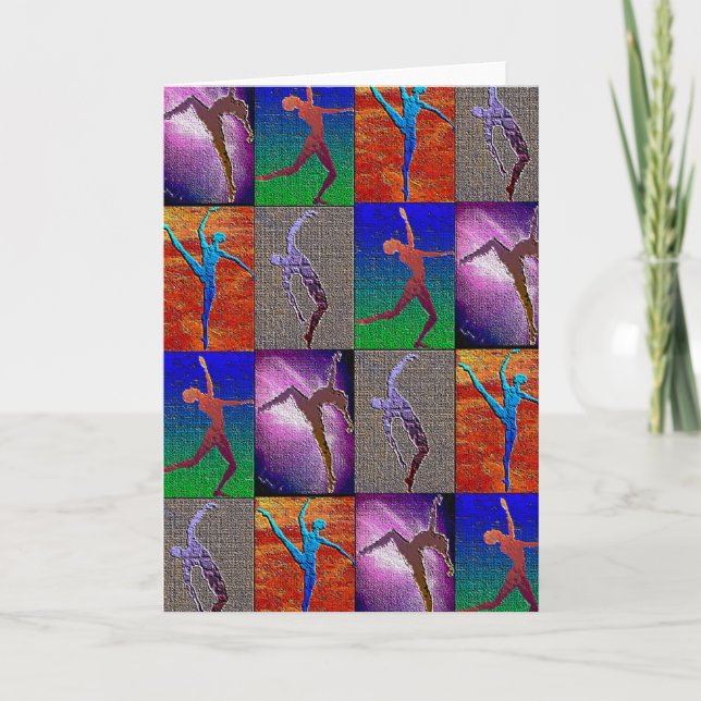 Tarjeta de felicitación de la danza (Anverso)