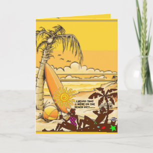 Tarjeta de felicitación de la DIETA de la PLAYA