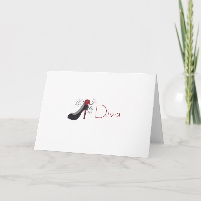 Tarjeta de felicitación de la diva (Anverso)