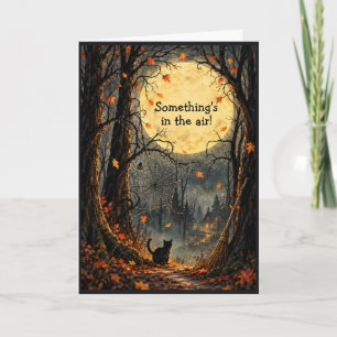 Tarjeta de felicitación de la encantada selva de H
