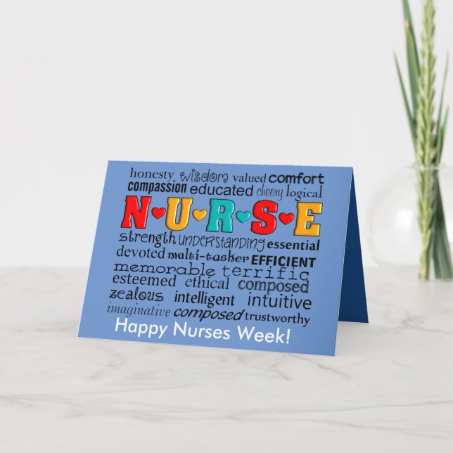 Tarjeta de felicitación de la enfermera Apreciació (Anverso)