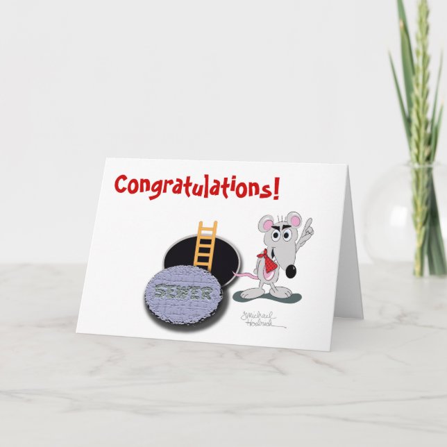 Tarjeta de felicitación de la enhorabuena - la (Anverso)