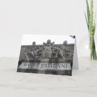 Tarjeta de felicitación de la entrada de Vatican