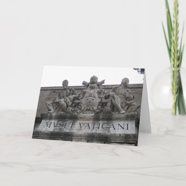 Tarjeta de felicitación de la entrada de Vatican (Anverso)